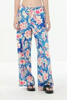 Брюки из смесового льна Comma