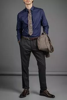 Брюки из смесовой шерсти DTMD