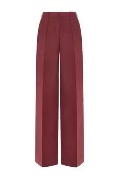 Брюки из смесовой шерсти с защипами PAPAYA