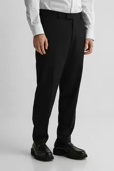 Брюки из смесовой шерсти зауженные BOSS