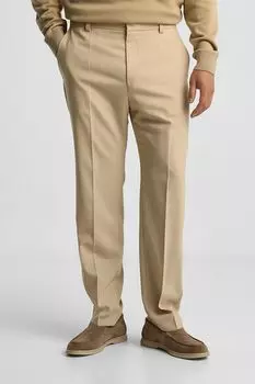 Брюки из смесовой шерсти зауженные HUGO