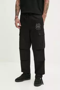 Брюки карго из хлопкового рипстопа HUGO x RB HUGO