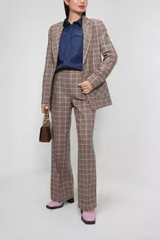 Брюки клеш в клетку Apart