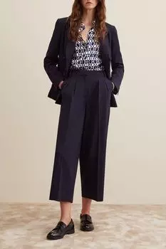 Брюки-кюлоты с защипами Piombo