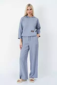 Брюки льняные на кулиске ElectraStyle