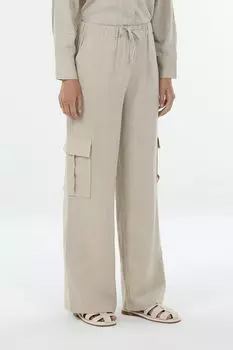 Брюки льняные на кулиске с карманами Baby Angel