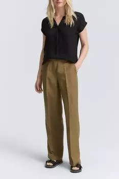 Брюки льняные прямого кроя TOM TAILOR