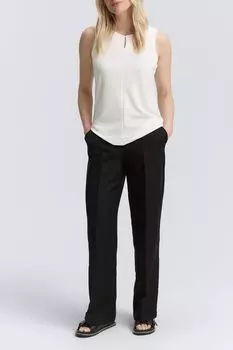 Брюки льняные прямого кроя TOM TAILOR