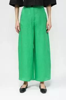 Брюки льняные широкого кроя Emme Marella