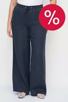 Брюки льняные свободного кроя ElectraStyle