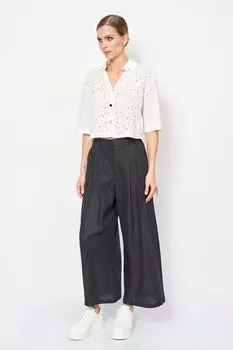 Брюки льняные свободного кроя ElectraStyle