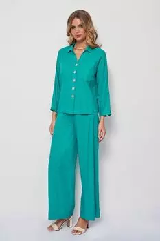 Брюки льняные свободного кроя ElectraStyle