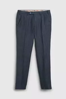 Брюки льняные зауженного кроя DIGEL