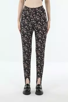 Брюки на эластичном поясе с цветочным принтом BELUCCI