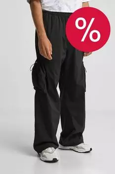 Брюки на эластичном поясе с накладными карманами Karl Lagerfeld Jeans