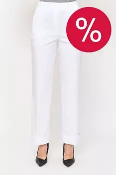 Брюки на эластичном поясе с отворотами Franco Vello