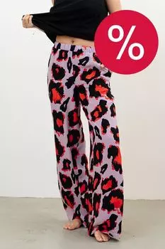 Брюки на эластичном поясе с принтом Almando Melado