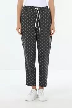 Брюки на эластичном поясе с принтом BELUCCI