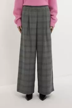 Брюки на эластичном поясе широкого кроя с защипами Marc O'Polo Denim