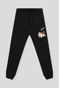 Брюки на кулиске с принтом GIOCO