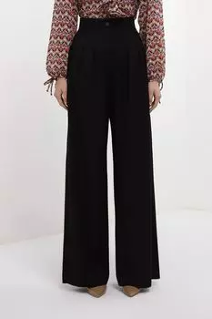 Брюки на высокой талии с защипами Emme Marella