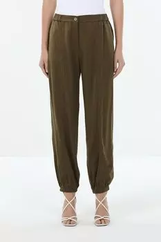 Брюки однотонные на эластичном поясе OVS