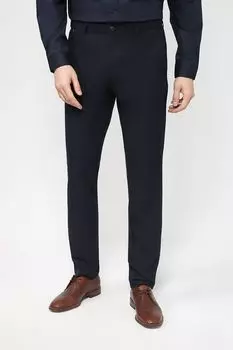 Брюки однотонные прямого кроя BOSS