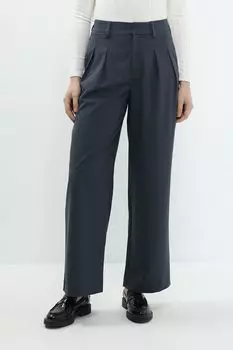 Брюки однотонные с защипами Calvin Klein Jeans