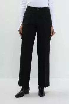 Брюки однотонные с защипами Calvin Klein Jeans