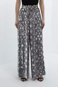 Брюки-палаццо с пайетками BELUCCI