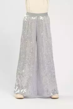 Брюки паллацо с пайетками Choupette