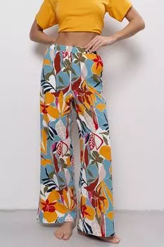 Брюки пижамные хлопковые с принтом Almando Melado