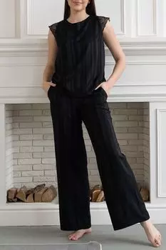 Брюки пижамные на эластичном поясе Almando Melado