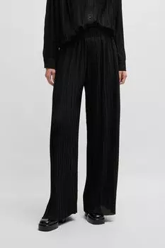 Брюки плиссированные с высокой посадкой HUGO