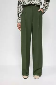 Брюки полной длины с защипами Emme Marella