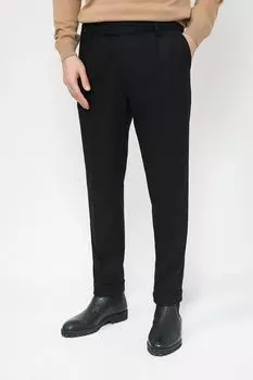 Брюки прямого кроя с добавлением шерсти BOSS