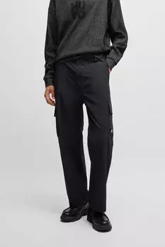 Брюки прямого кроя с карманами HUGO