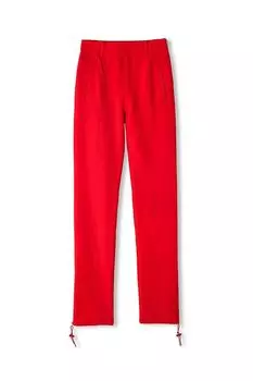 Брюки прямого кроя с молниями по бокам Twist