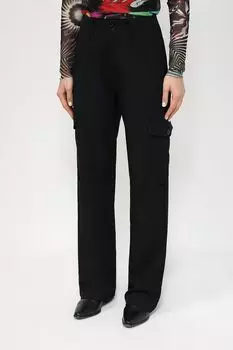 Брюки прямого кроя с накладными карманами Desigual