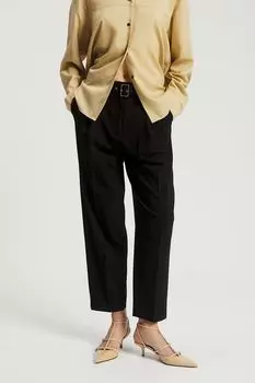 Брюки прямого кроя с защипами Nume