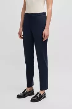 Брюки прямого кроя со стрелками BOSS