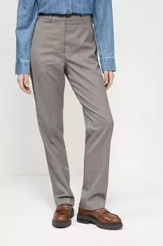 Брюки прямого кроя в мелкую клетку Esprit Casual
