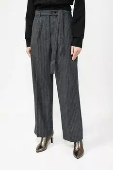 Брюки прямого кроя в полоску Twist