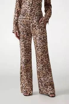 Брюки с анималистичным принтом Guess