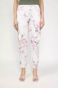 Брюки с карманами с цветочным принтом Monari