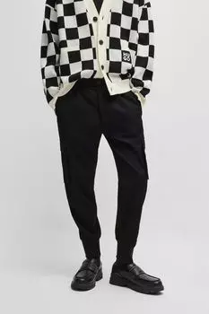 Брюки с карманами зауженного кроя HUGO