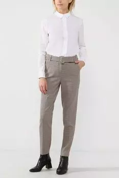 Брюки с принтом «гусиная лапка» Esprit Collection