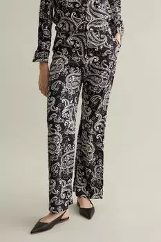 Брюки с принтом прямого кроя Piombo