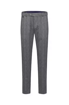 Брюки с принтом зауженные Bugatti