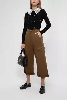 Брюки с высокой посадкой Pinko